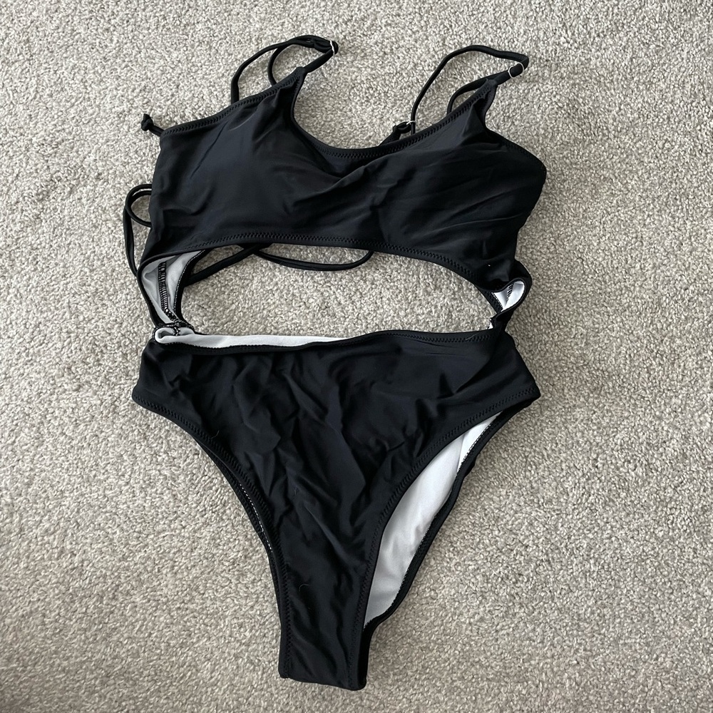 Black One Piece Swimsuit